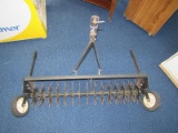 Vintage Black Metal Aerator w/ Lawnmower Latch Pull