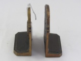 Universitas Georgiae 1735 Pair Brass Bookends