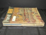 Vintage 6 Saturday Evening Post Magazines