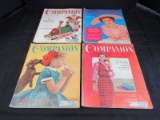 4 Vintage Companion Magazines Dec 1954, July 1955, Sept 1955, Oct 1955