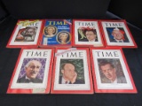 7 Vintage Time Magazines Feb 1948, Oct 1972, April 1948, March 1948, Etc.