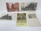 5 Antique 1907/08 Postcards w/ Green 1902 Series Benjamin Franklin Stamps