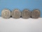 4 Eisenhower One Dollars Coins 1974-D