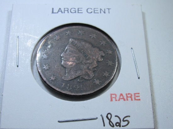 Large 1825 Rare One Cent