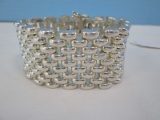 Chain-Link Silver Ladies Bracelet