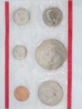 1976-D Uncirculated Coin Set - Dollar, Half Dollar, Quarter, Dime, Five Cents, One Cent