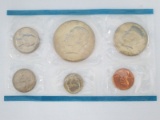 1976 Uncirculated Coin Set - Dollar, Half Dollar, Quarter, Dime, Five Cents, One Cent