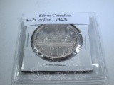 Silver Canadian 1965 Dollar