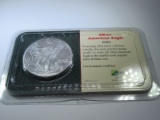 Silver American Eagle 2002 1oz Fine Silver One Dollar Coin