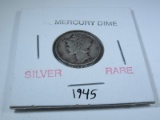 Mercury Dime Silver Rare 1945