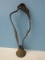 Cow Cattle Brass Bell w/ Leather Strap Adjustable Collar Embossed