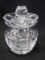 Waterford Crystal Jam Marmalade Jar w/ Lid Cut Pattern