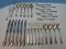 29 Pieces - Reed & Barton Dresden Rose Pattern Silverplate Flatware Glossy Finish