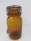 Rare Find Putman 373 Trade Mark Lighting Amber Glass Quart Canning Mason Jar