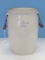 Robinson-Ransbottom Blue Crown Stamp Mark 3 Gallon Pottery Stoneware Pickle Crock