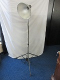 Vintage Smith-Victor Tripod Floor Lamp Features Adjustable Height Pole