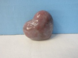 Rose Quartz Heart Polished Gemstone