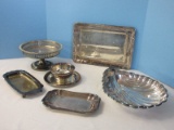 Group - Silverplate Sauce/Dip Bowl w/ Attached Underplate