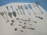 Collection Misc. Silverplate Pasta Serving Spoons, Cake/Pie Servers