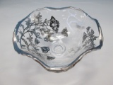 Silver City Flanders Pattern Clear Sterling Overlay Floral Design 6