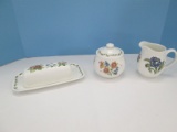 5 Pieces - Noritake Casual Gourmet Garden Pattern Hostess Set Various Flowers Design