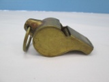 Vintage Brass Regulation U.S. Army Military Whistle w/ Cork Ball World War II/WWII