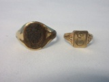 10k Gold Childs Ring Monogram 