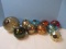 Collection Decorative Spheres & Ornaments Crackle Glass, Distress Mercury Glass, Etc.