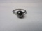 Sterling Silver Ring w/ Black Pearl