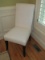 Mitchell Gold & Bob Williams Parsons Chair Modern Style Beige Upholstered Back