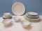 20 Pieces Dinnerware - Noritake Fine China Buckingham Pattern White Flowers