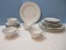 20 Pieces Dinnerware - Noritake Fine China Buckingham Pattern White Flowers