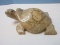 Distinctive Fossil Coral Carved Figural Turtle
