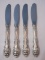 Set - 4 Gorham Sterling La Scala Pattern 1964 Silver Flatware