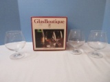 Set - 7 Glas Boutique Cristallerie Zwiesel Germany Brandy Glasses