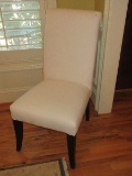 Mitchell Gold & Bob Williams Parsons Chair Modern Style Beige Upholstered Back