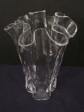 Studio Art Glass Free Form Handkerchief 9 1/4