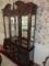 Magnificent Chippendale Block Front Style Cherry Lighted China Cabinet