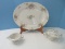 4 Piece - Theodore Haviland New York Fine China Apple Blossom Pattern Serving Pieces