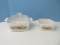 3 Pieces - Corningware Spice of Life Pattern Bakeware Casserole Dishes 700ml