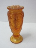 Tiara Amber Collection Sandwich Pressed Glass Pattern 3 3/4