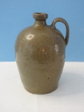 Pottery Stoneware Colonial Style Jug/Flagon Vessel w/ Applied Handle