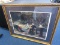 Edwardian Man/Woman Reclining Picture Print in Ornate Gilted Wood Frame/Matt
