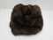 Ladies Vintage Brown Fur Hat