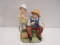 Boy w/ Father Fishing Porcelain Décor by Homeco