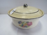 Harbor Pottery 1930's Hotoven Petite Painted Covered Casserole Dish