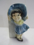 Royal Coplay Vintage 1940's Girl in Blue Planter