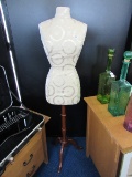 Tall Standing Modelling/Clothes Stand on Wooden Spindle Stand, 3 Legs