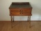 Rare Find Antique General Store Spool Cabinet Desk Top Fitted Ink Well/Pigeon Holes