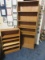 2 Simulated Wood Grain Adjustable Shelves Bookcases